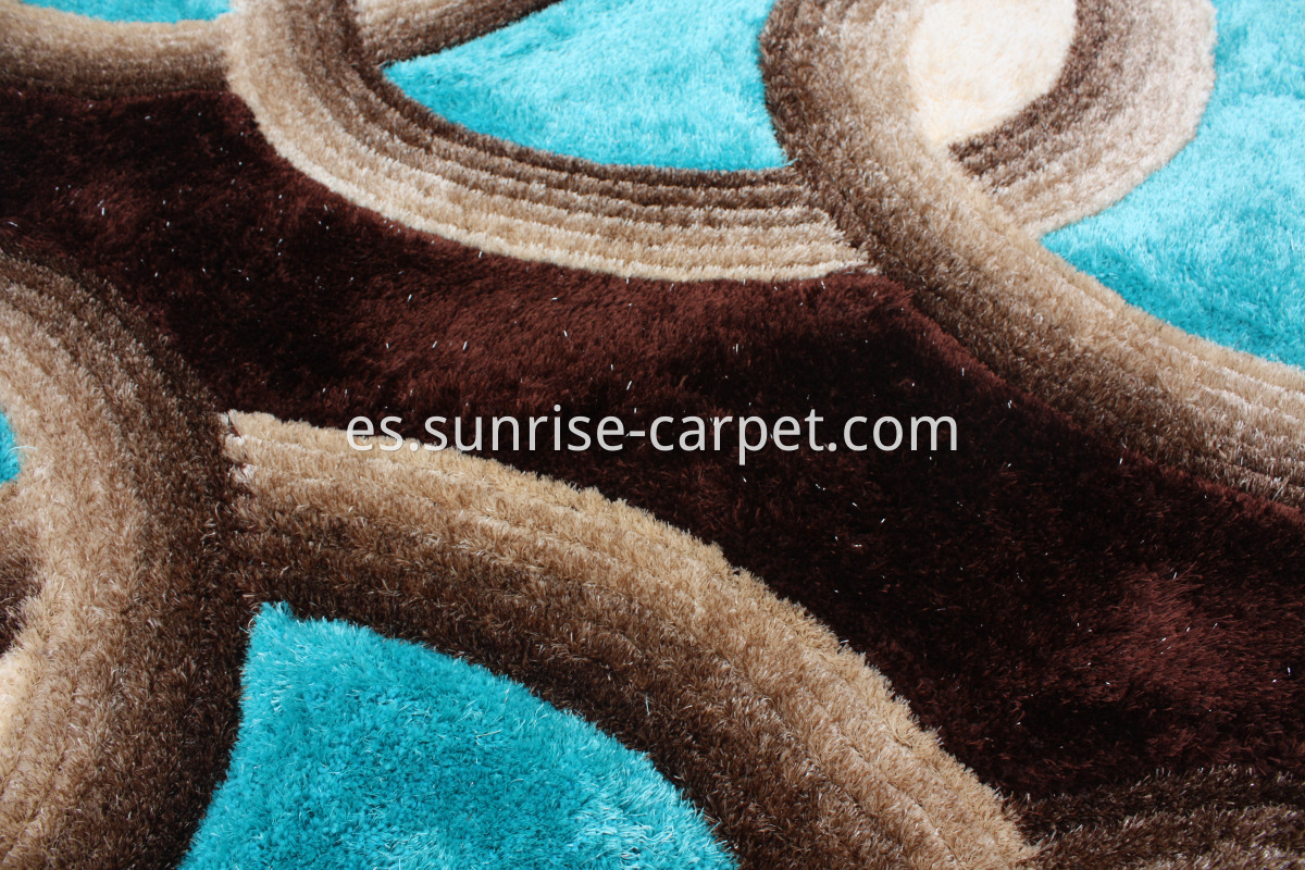 3D+4D shaggy carpet
